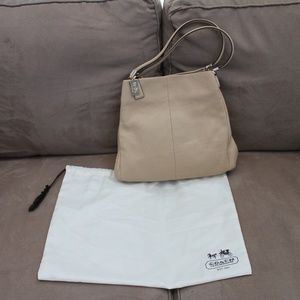 Medium Beige Coach Bag